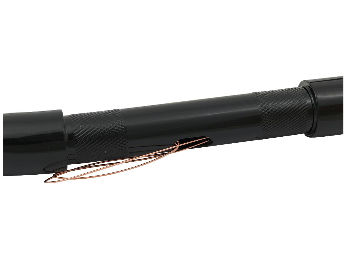 Santee 17 Standard Ape Hanger Handlebar Non Dimpled 3 Hole Black Powder Coated 1 1/4" Throttle By Wire Throttle Cables Santee
