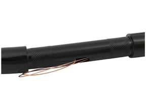 Santee 17 Standard Ape Hanger Handlebar Non Dimpled 3 Hole Black Powder Coated 1 1/4" Throttle By Wire Throttle Cables Santee