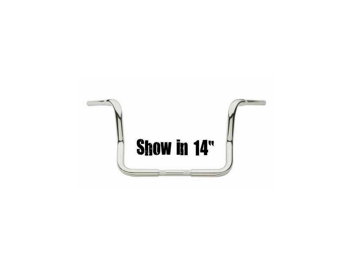 Santee 11 Dresser Ape Hanger Handlebar Non Dimpled 3 Hole Chrome 1 1/4" Throttle By Wire Throttle Cables Santee Default Title