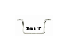 Santee 11 Dresser Ape Hanger Handlebar Non Dimpled 3 Hole Chrome 1 1/4" Throttle By Wire Throttle Cables Santee Default Title