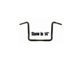 Santee 11 Dresser Ape Hanger Handlebar Non Dimpled 3 Hole Black Powder Coated 1 1/4" Throttle By Wire Throttle Cables Santee Default Title