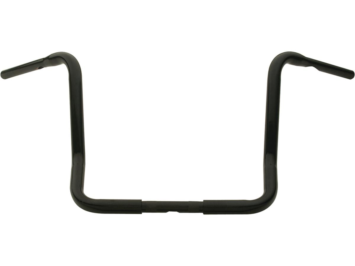 Santee 14 Dresser Ape Hanger Handlebar Non Dimpled 3 Hole Black Powder Coated 1 1/4" Throttle By Wire Throttle Cables Santee Default Title