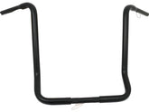 Santee 19 Dresser Ape Hanger Handlebar Non Dimpled 3 Hole Black Powder Coated 1 1/4" Throttle By Wire Throttle Cables Santee Default Title