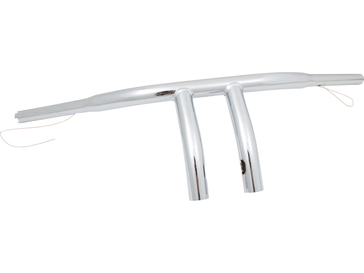 Santee 8 T Bar Handlebar Non Dimpled 4 Hole Chrome 1 1/4" Throttle By Wire Throttle Cables Santee Default Title