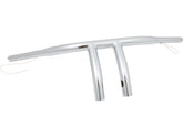 Santee 8 T Bar Handlebar Non Dimpled 4 Hole Chrome 1 1/4" Throttle By Wire Throttle Cables Santee Default Title