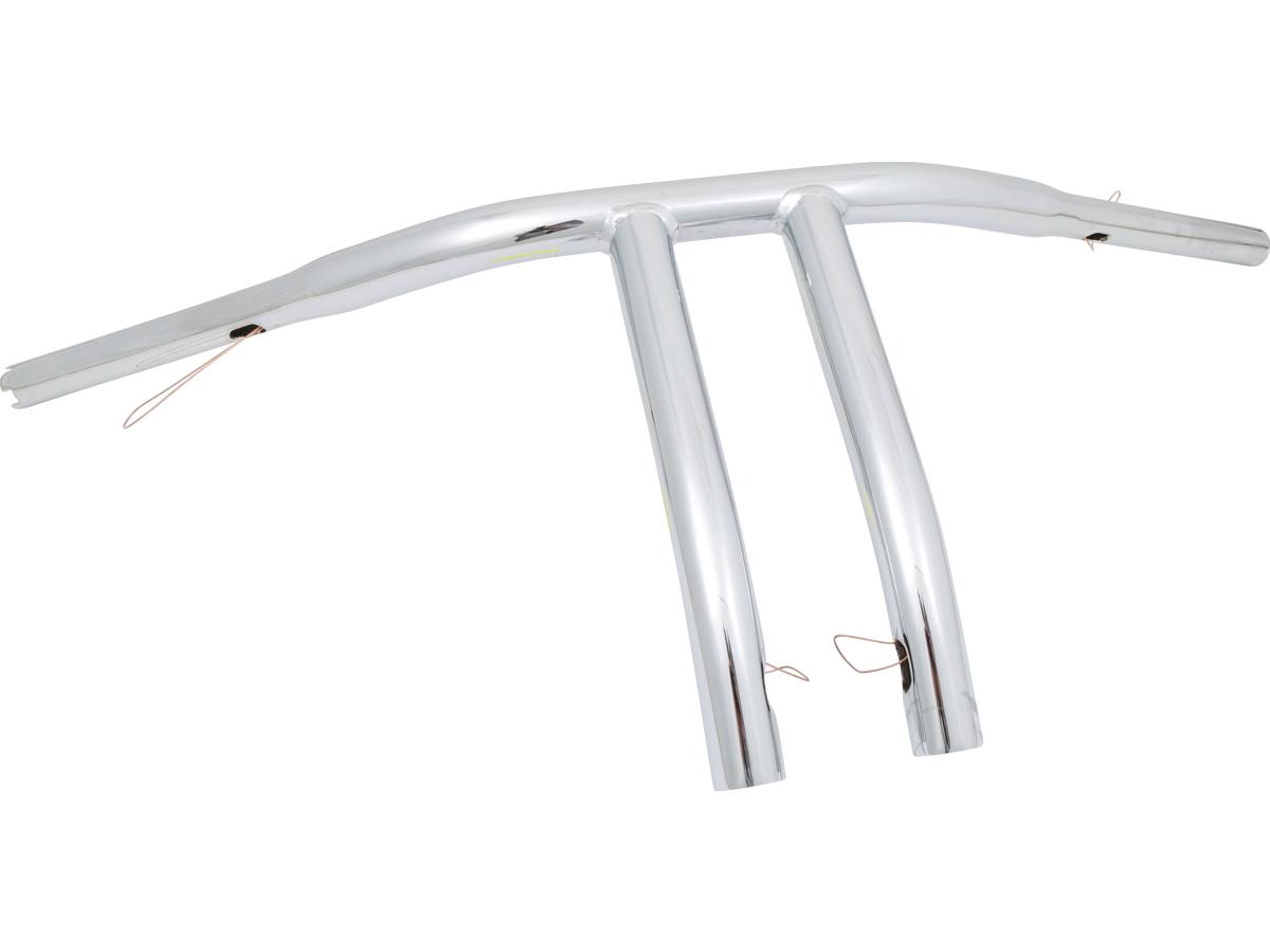 Santee 12 T Bar Handlebar Non Dimpled 4 Hole Chrome 1 1/4" Throttle By Wire Throttle Cables Santee Default Title
