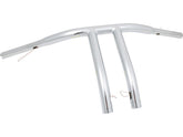 Santee 12 T Bar Handlebar Non Dimpled 4 Hole Chrome 1 1/4" Throttle By Wire Throttle Cables Santee Default Title
