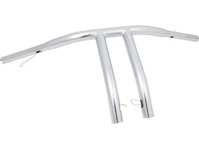 Santee 12 T Bar Handlebar Non Dimpled 4 Hole Chrome 1 1/4" Throttle By Wire Throttle Cables Santee Default Title