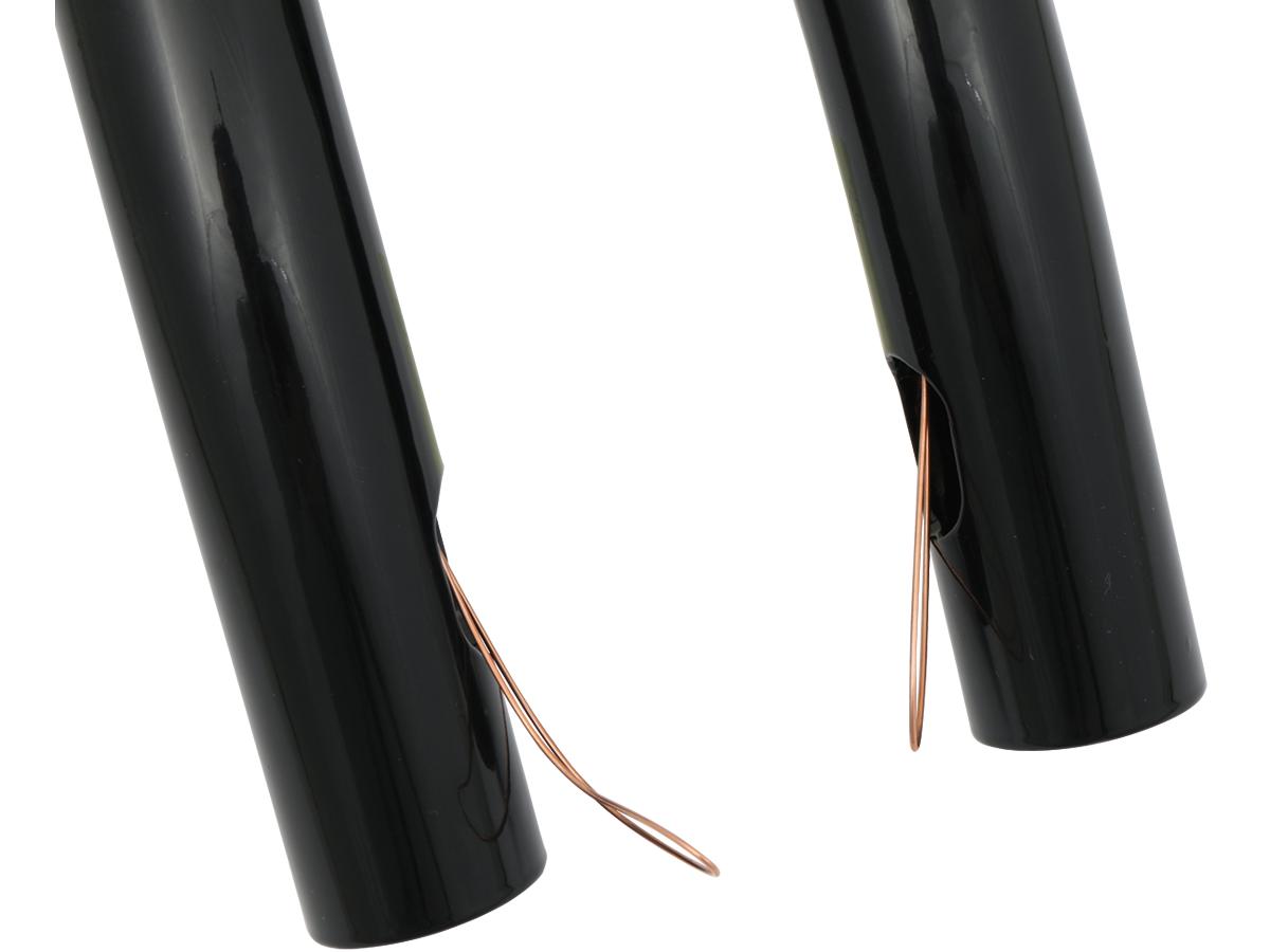 Santee 12 T Bar Handlebar Non Dimpled 4 Hole Black Powder Coated 1 1/4" Throttle By Wire Throttle Cables Santee