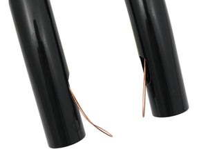 Santee 12 T Bar Handlebar Non Dimpled 4 Hole Black Powder Coated 1 1/4" Throttle By Wire Throttle Cables Santee