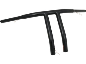 Santee 12 T Bar Handlebar Non Dimpled 4 Hole Black Powder Coated 1 1/4" Throttle By Wire Throttle Cables Santee Default Title