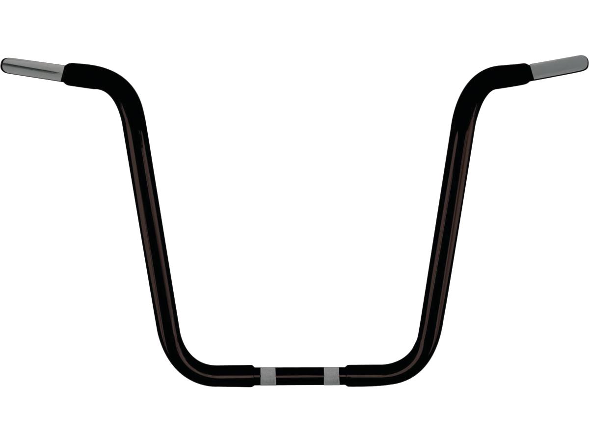 Wild 1 16 Chubby Classic Ape Hanger Handlebar Non Dimpled 3 Hole Black Powder Coated 1 1/4" Throttle By Wire Throttle Cables Wild 1 Default Title