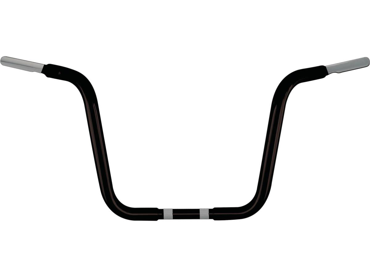 Wild 1 12 Chubby Classic Ape Hanger Handlebar Non Dimpled 3 Hole Black Powder Coated 1 1/4" Throttle By Wire Throttle Cables Wild 1 Default Title