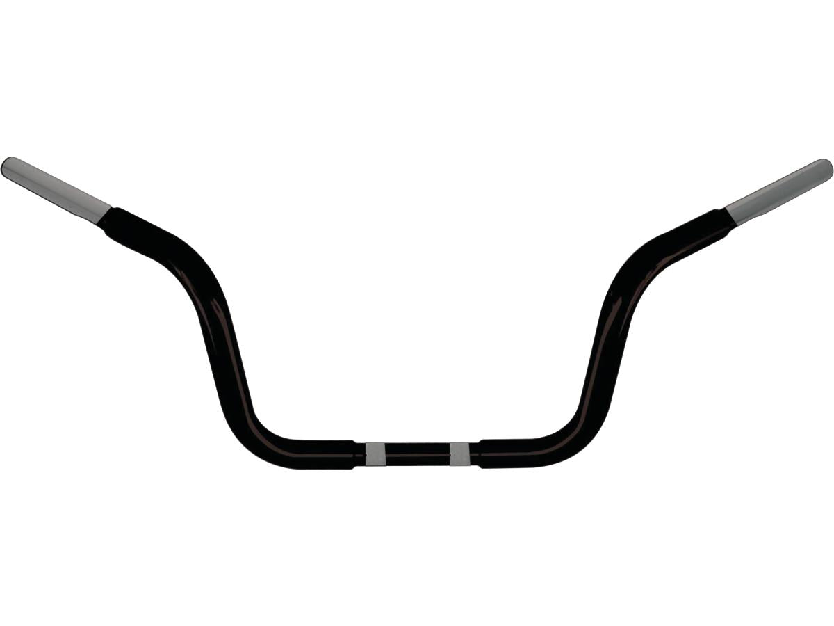 Wild 1 8.5 Chubby Classic Ape Hanger Handlebar Non Dimpled 3 Hole Black Powder Coated 1 1/4" Throttle By Wire Throttle Cables Wild 1 Default Title