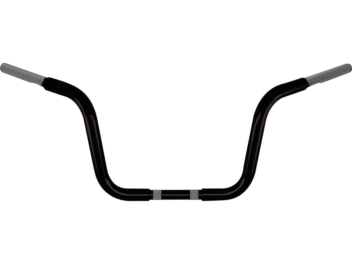 Wild 1 10 Chubby Classic Ape Hanger Handlebar Non Dimpled 3 Hole Black Powder Coated 1 1/4" Throttle By Wire Throttle Cables Wild 1 Default Title