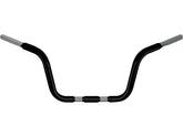 Wild 1 9.5 Chubby Classic Ape Hanger Handlebar For Springer Non Dimpled 3 Hole Black Powder Coated 1 1/4" Throttle By Wire Throttle Cables Wild 1 Default Title