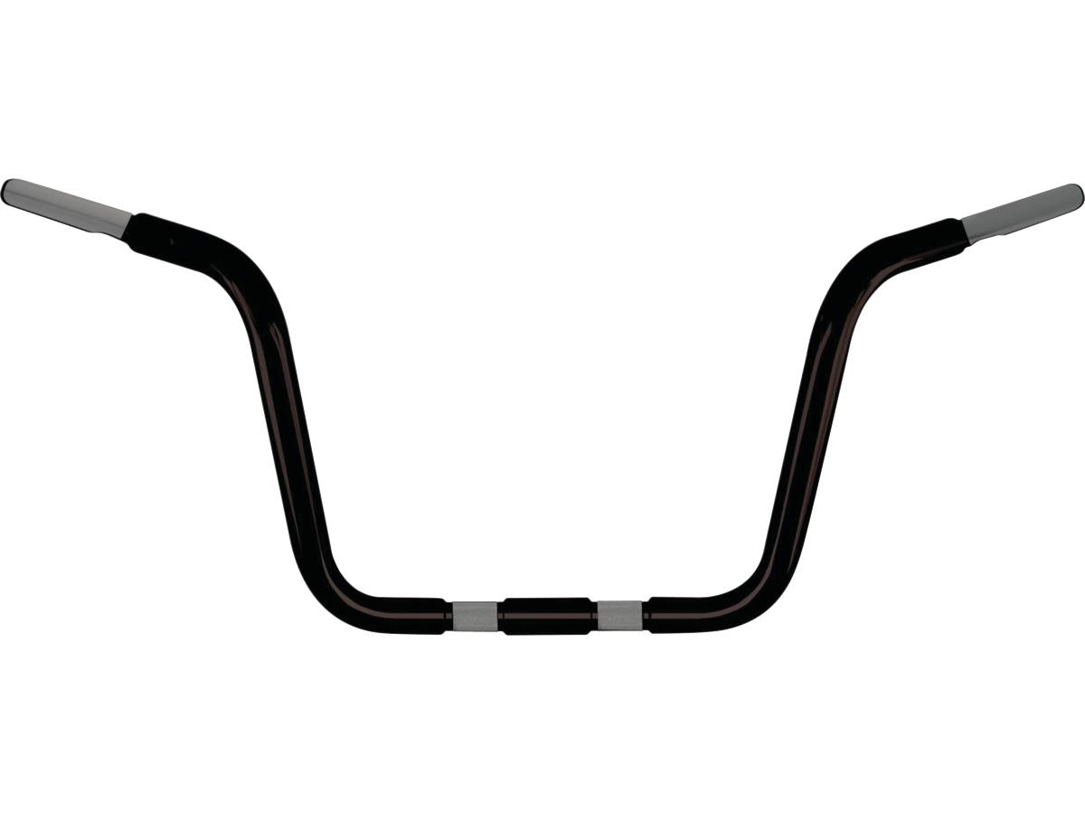 Wild 1 12.5 Chubby Classic Ape Hanger Handlebar For Springer Non Dimpled 3 Hole Black Powder Coated 1 1/4" Throttle By Wire Throttle Cables Wild 1 Default Title