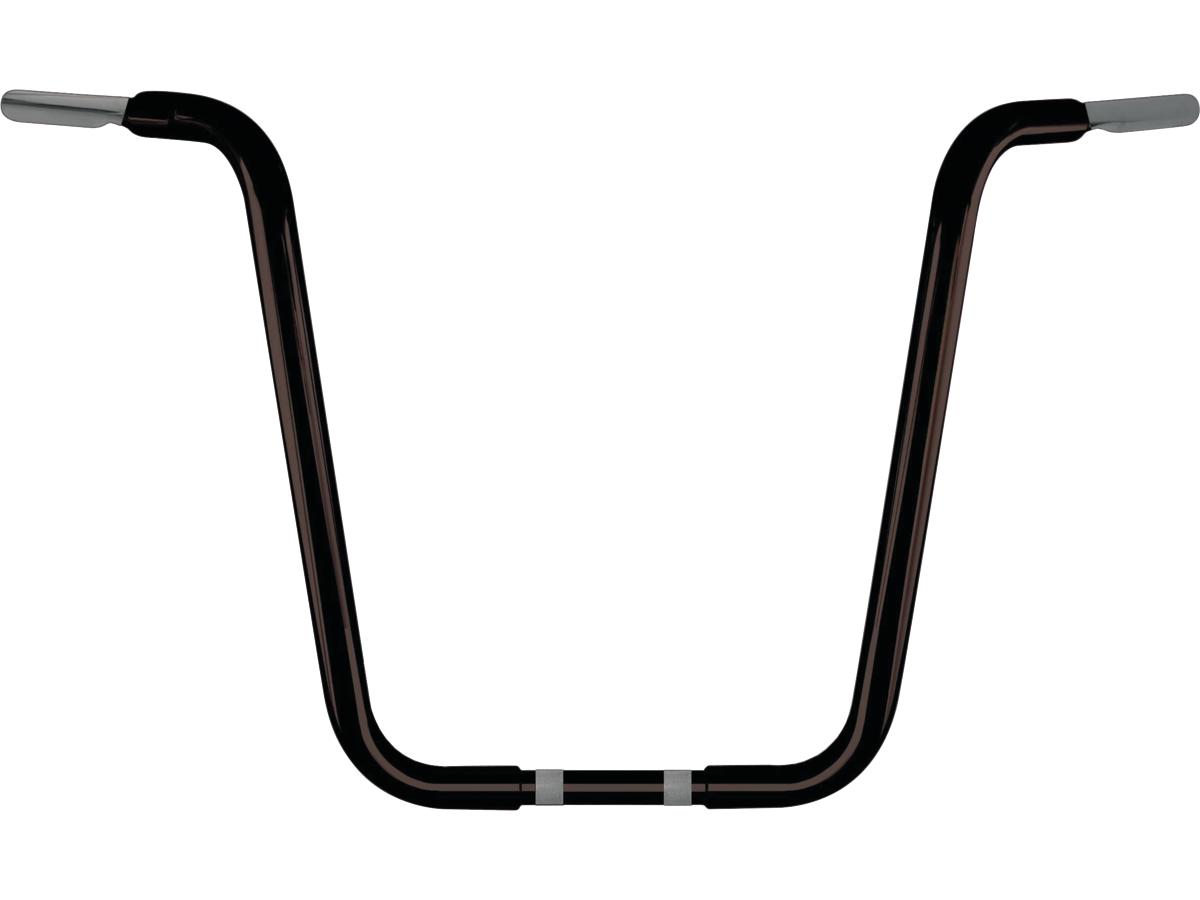 Wild 1 18 Chubby Classic Ape Hanger Handlebar Non Dimpled 3 Hole Black Powder Coated 1 1/4" Throttle By Wire Throttle Cables Wild 1 Default Title