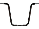Wild 1 18 Chubby Classic Ape Hanger Handlebar Non Dimpled 3 Hole Black Powder Coated 1 1/4" Throttle By Wire Throttle Cables Wild 1 Default Title