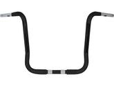 Wild 1 14 Chubby Bagger Ape Handlebar Non Dimpled 3 Hole Black Powder Coated 1 1/4" Throttle By Wire Throttle Cables Wild 1 Default Title