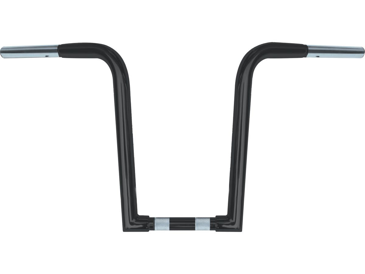 Wild 1 14 Chubby Outlaw `Z` Ape Handlebar Non Dimpled 3 Hole Black Powder Coated 1 1/4" Throttle By Wire Throttle Cables Wild 1 Default Title