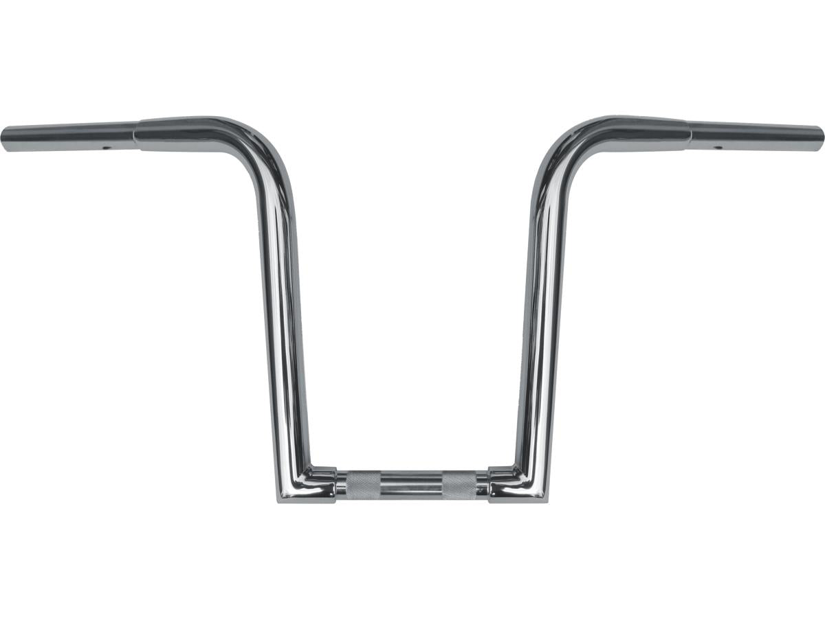 Wild 1 12 Chubby Outlaw `Z` Ape Handlebar Non Dimpled 3 Hole Chrome 1 1/4" Throttle By Wire Throttle Cables Wild 1 Default Title