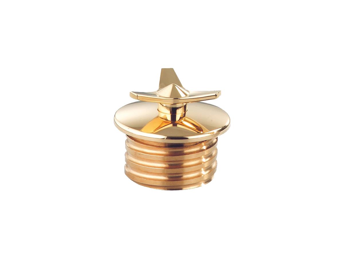 Kustom Tech Screw In Spinner Gas Cap Left Spinner Polished Kustom Tech Default Title
