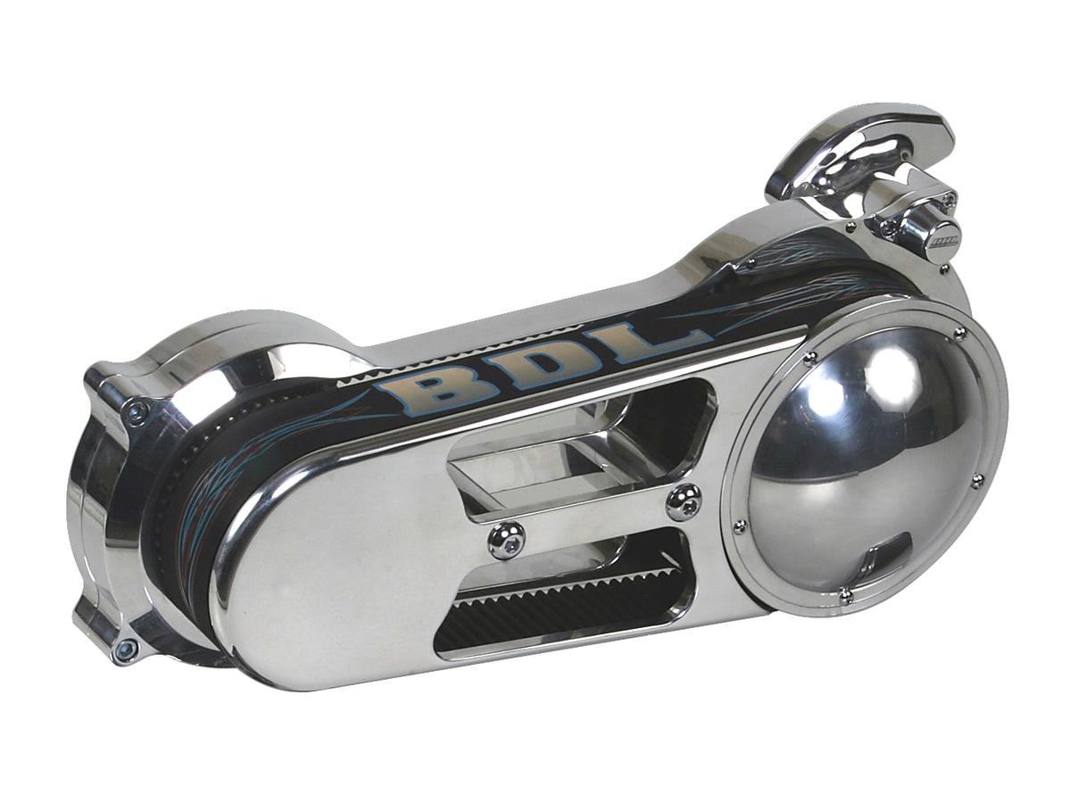 Bdl 2" Open Belt Drive With Motor Plate 52 Tooth Front/69 Tooth Rear, 142 Tooth 2" Belt Aluminium Polished Bdl Default Title