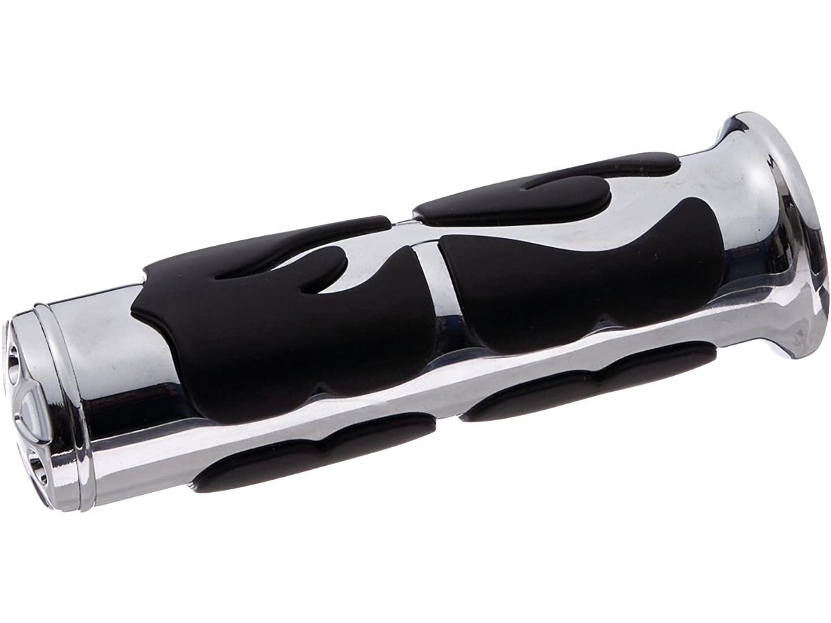 Kuryakyn Iso Flame Grips Chrome 1" Throttle Cables Kuryakyn Default Title