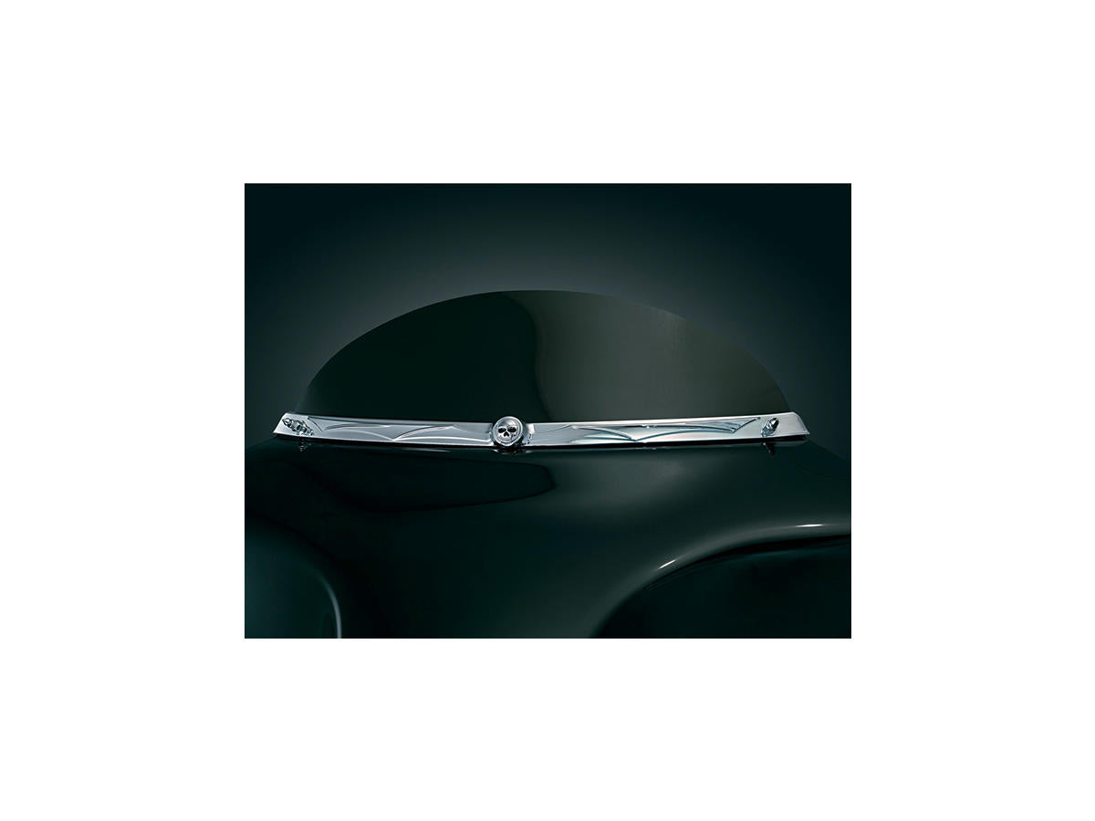 Kuryakyn Zombie Windshield Trim Chrome Kuryakyn