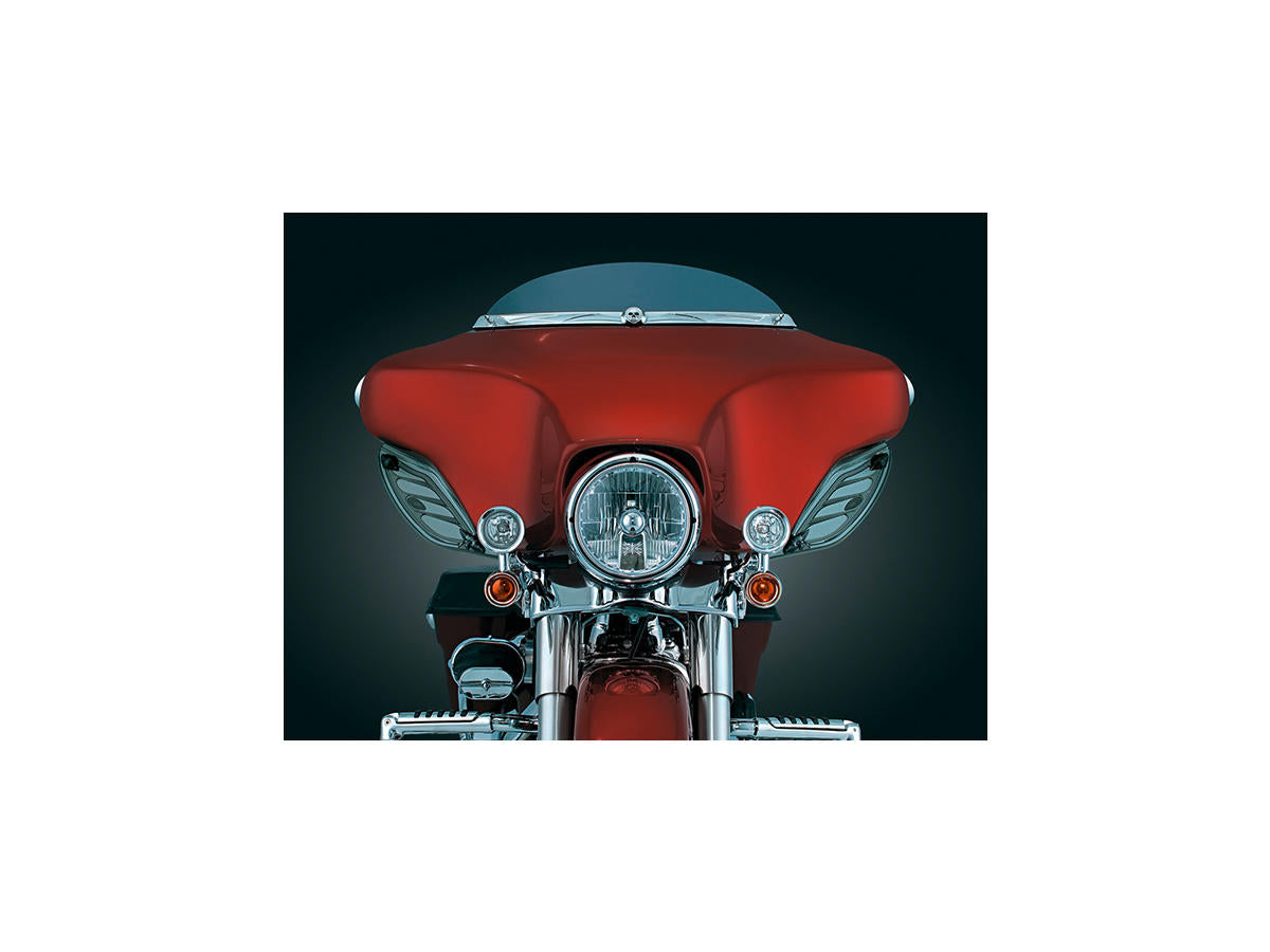 Kuryakyn Zombie Windshield Trim Chrome Kuryakyn