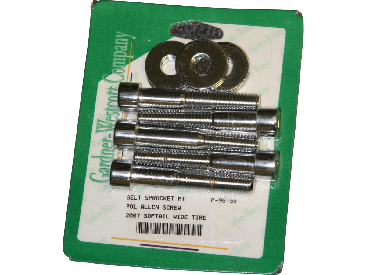 Gardner Westcott Company Smooth Extended Belt Sprocket Mounting Kit Chrome Gardner Westcott Company Default Title