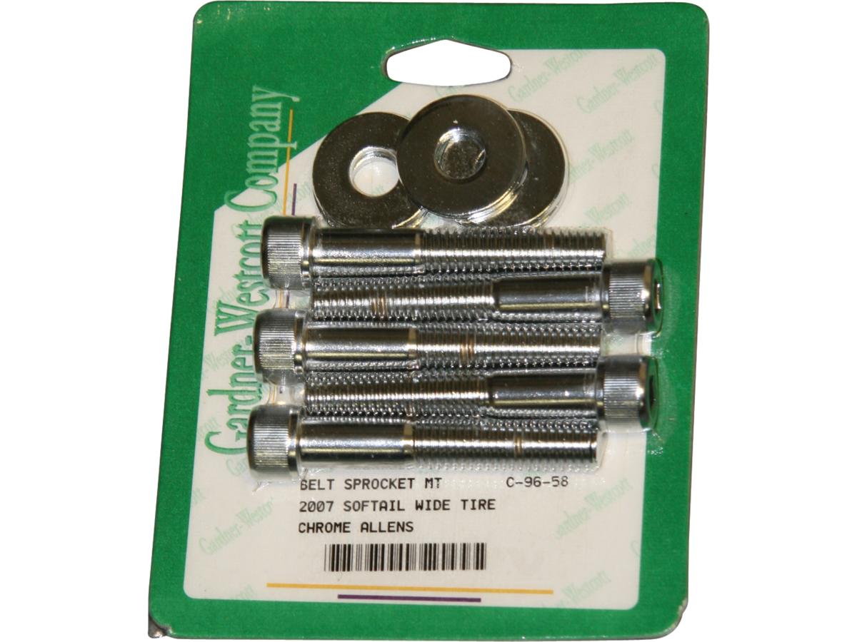 Gardner Westcott Company Knurled Extended Belt Sprocket Mounting Kit Chrome Gardner Westcott Company Default Title