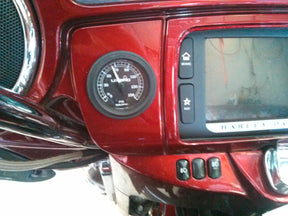 Legend Air Legend Air Fairing Mounted Psi Gauge, Black Face Air Pressure Gauge Black Face Legend Air