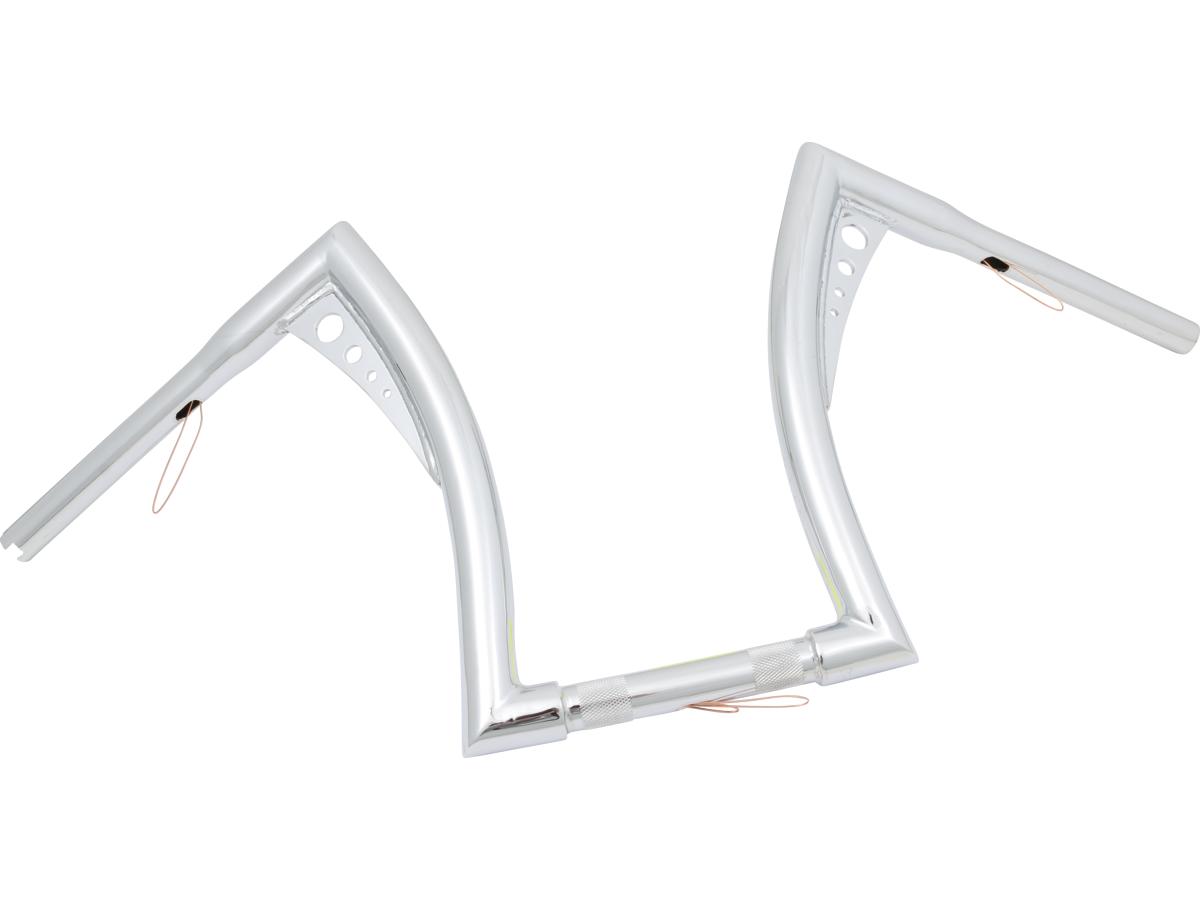Santee 14 Bonanza Fat Handlebar Non Dimpled 3 Hole Chrome 1 1/4" Throttle By Wire Throttle Cables Santee Default Title