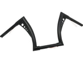 Santee 12 Bonanza Fat Handlebar Non Dimpled 3 Hole Black Powder Coated 1 1/4" Throttle By Wire Throttle Cables Santee Default Title