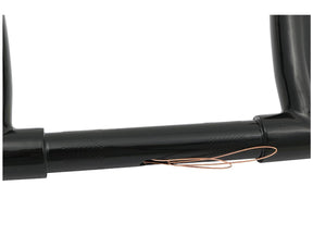 Santee 12 Bonanza Fat Handlebar Non Dimpled 3 Hole Black Powder Coated 1 1/4" Throttle By Wire Throttle Cables Santee