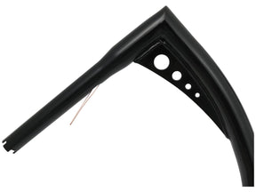 Santee 12 Bonanza Fat Handlebar Non Dimpled 3 Hole Black Powder Coated 1 1/4" Throttle By Wire Throttle Cables Santee
