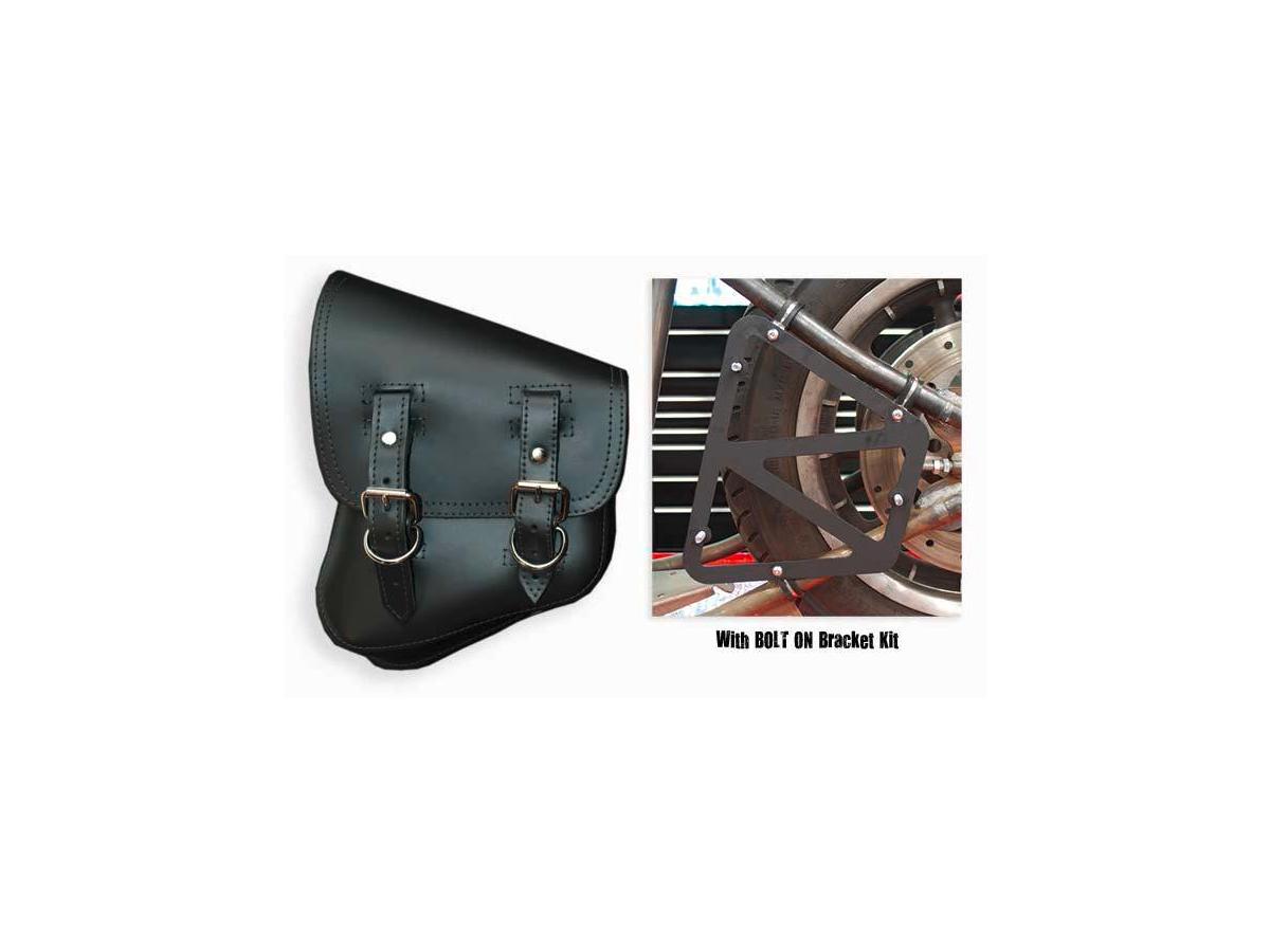 La Rosa Design Bolt On Solo Saddelbag With Bracket Black Left La Rosa Design