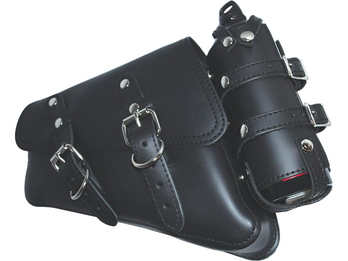 La Rosa Design Left Side Bag With Fuel Bottle Black Left La Rosa Design Default Title