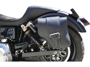 La Rosa Design Solo Wide Strap Swingarm Bag Black Left La Rosa Design