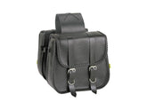 Willie &Amp; Max Braided Straight Throw Over Saddlebags Standard, 10 1⁄2" X 11 1⁄2" X 4" Black Willie &Amp; Max Default Title