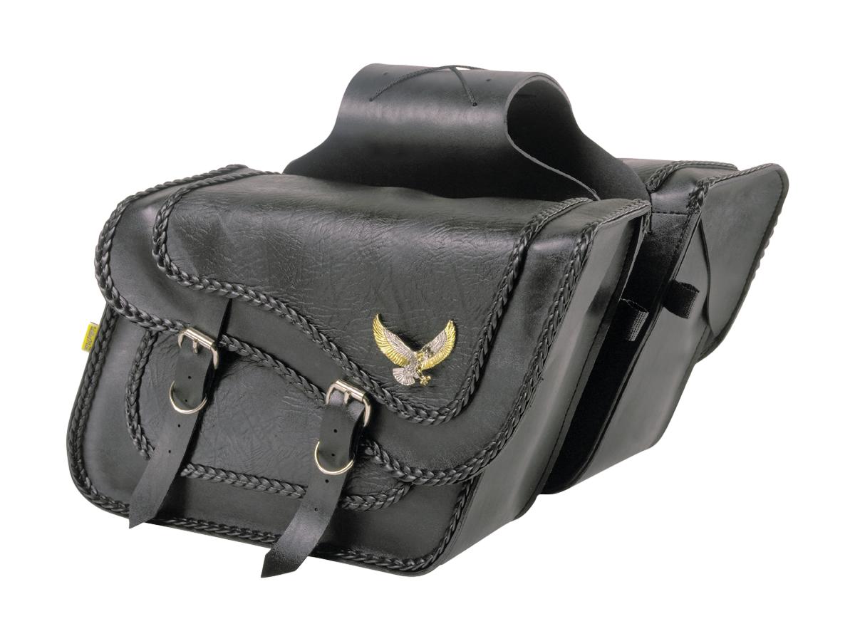 Willie &Amp; Max Black Magic Slant Throw Over Saddlebags Fleetside, 16" X 11" X 6 1/2" Black Willie &Amp; Max Default Title