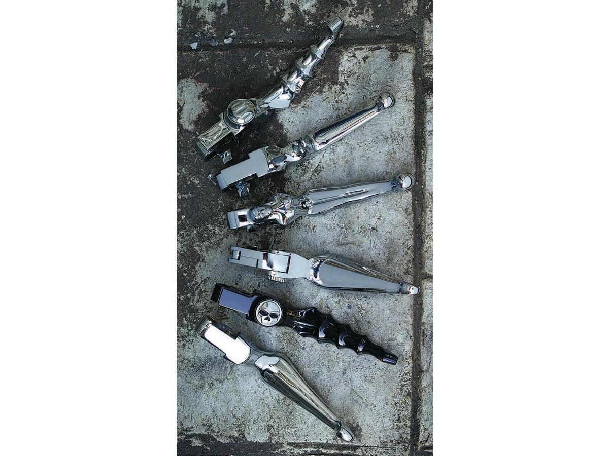 Kuryakyn Boss Blades Hand Control Levers Chrome Cable Clutch Kuryakyn