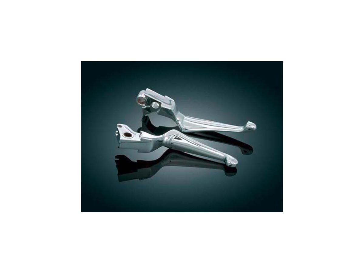 Kuryakyn Boss Blades Hand Control Levers Chrome Cable Clutch Kuryakyn