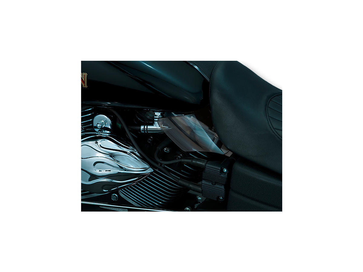 Kuryakyn Saddle Shields Heat Deflectors Reflective Smoke Kuryakyn Default Title