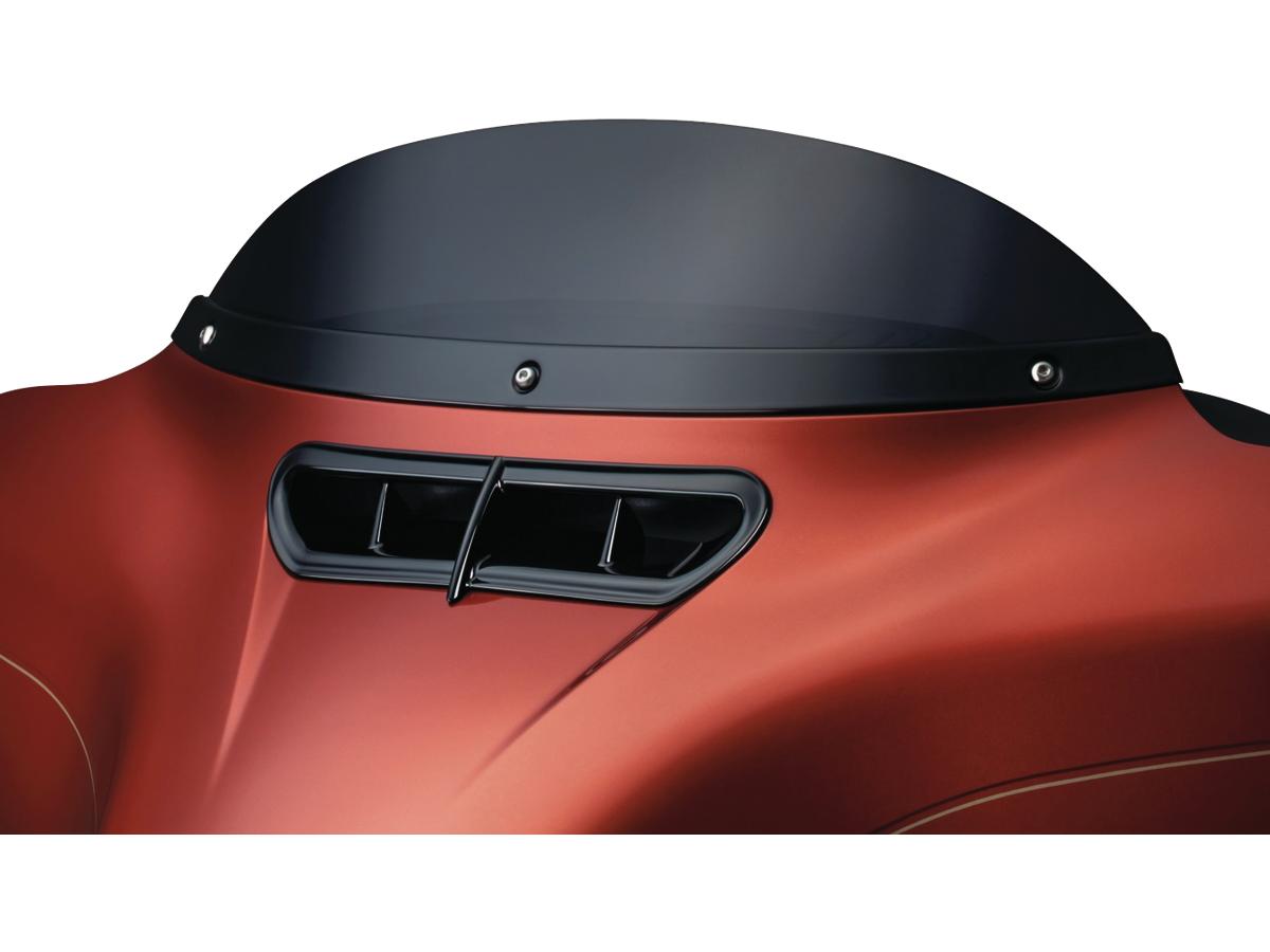 Kuryakyn Smooth Windshield Trim Black Gloss Smooth Kuryakyn Default Title