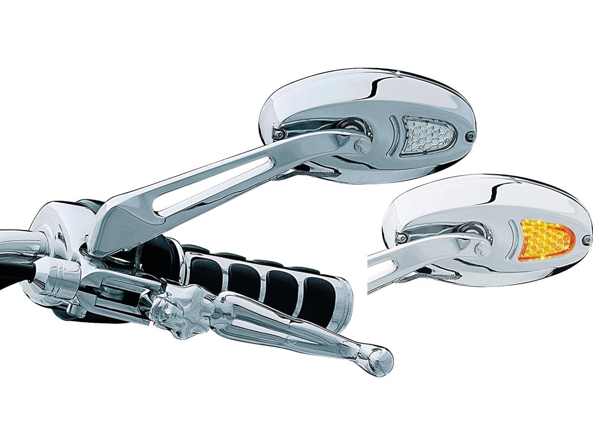 Kuryakyn Led Turn Signal Mirror Flat Glass Chrome Kuryakyn Default Title