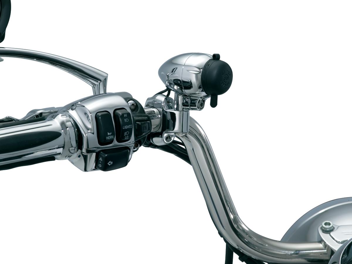 Kuryakyn Handlebar Electrical Power Point, With 1 1/4" Clamp Electrical Power Point Kuryakyn
