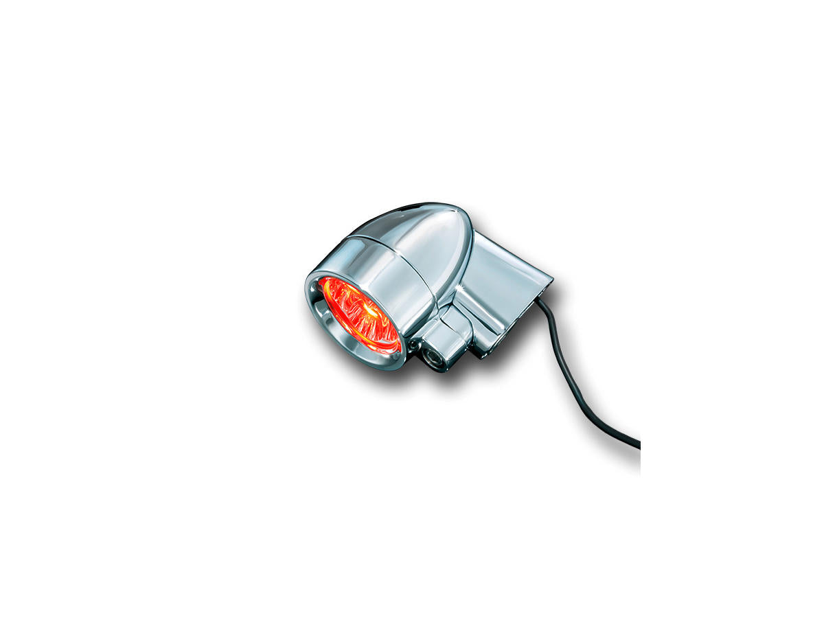 Kuryakyn Silver Bullet Led Turn Signal Fender Mount Silver Red Led Kuryakyn Default Title